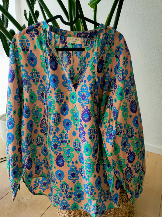 Bluse von Voyage Fashion Türkis/Blau